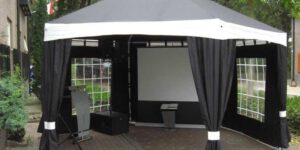 Partytent zeshoekig 5 Ø Meter