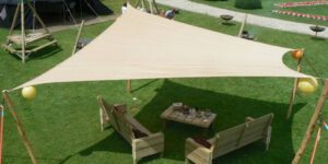 Schaduwdoek ca 4,00 x 7.00 mtr.