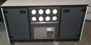 Koelbuffet verrijdbaar 2 koelkasten 135 cm.