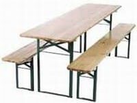 Picknicktafel + banken