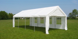 Partytent wit 4X8 mtr wit b-keuze