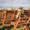 vintage houten klapstoelen - Afbeelding 4