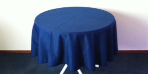 Tafelkleden Ø 0,86 m blauw