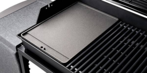 Luxe barbecue rooster + bakplaat ca. 50 x 50 cm