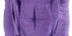 Lila stoelkussen 40x40x6 cm