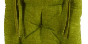 Groen stoelkussen 40x40x6 cm